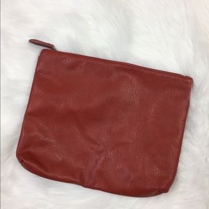 Free People Vegan Leather Clutch Bag Purse